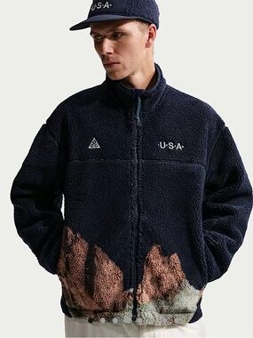 New Nike ACG Team USA Men’s Therma-Fit Sherpa Fleece Size XL (HQ5493-451)